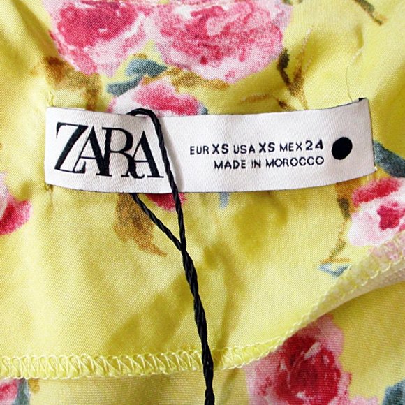 Zara The Safia Slip Dress Floral Print NWT New XS - Picture 6 of 7